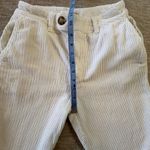 Faherty  Women 8-Wale Corduroy Pants Size‎ S White Cream Cropped 27" Inseam Photo 8