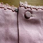 Vintage Lanz Original Tiered Top Sheath Dress 60s Lace Trim Back Button Pink 2X Photo 1