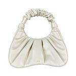 JW Pei  - Gabbi Ruched Hobo Handbag in Ivory Cream Photo 0