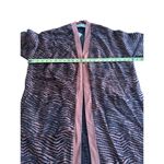 ZARA  Women's Animal Print Long Knit Cardigan Size Small Brown & Black Pockets Photo 10