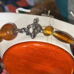 Venetian Style Italian Murano Glass Bead Necklace Brown Photo 8