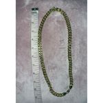 Unisex Gold Tone Cuban Link Chain Necklace Chunky Statement Costume Jewelry Photo 3