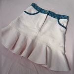 Sandro  Light Pink Mini Skirt with Blue Trim Photo 1