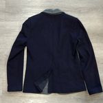 J.Crew Contrast Knit Colorblock Gray Navy Blazer size 8 Photo 2