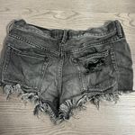 Free People - Off Black Ripped Jean shorts Photo 1