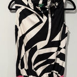 United Colors Of Benetton Benetton Top Women XS Stretch AdjustableNeck Sleeveless Art to Wear Indie Travel Photo 0