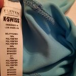K-Swiss Eleven By Venus Williams Leggings Womens Small Ice Sky Blue Rollerskate Photo 7