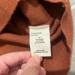Movint New York mock neck rust colored knit long sleeve top size large Orange Photo 3