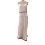 Adrianna Papell Adrianna Pappel Ivory Beaded Blouson Evening Gown Size 6 Photo 1