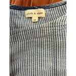 Cloth & Stone Anthropologie  Boho distressed Cotton Striped Hi Low top XS Photo 7