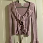 Pink Rose ruffle sweater Photo 1