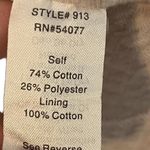 CAbi  Jacket Womens Size S Light Beige Wide Collar Full Zip Photo 3