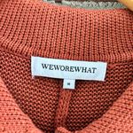 We Wore What  Orange Knit Sweater Romper, M Photo 4