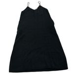 Mod Ref  Dress‎ Womens Small Black Knit V Neck Midi Pockets Photo 0
