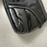 Burberry Cosmetics Bag Black Patent Leather Zip Travel Logo Womens Small *Flaw Photo 5