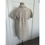 Madewell  $128 V-Neck Mini Dress 100% Linen in Natural Size XS NQ627 Photo 3