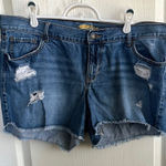 Old Navy  Blue Jean Shorts Distressed Raw Hem - Diva Photo 0