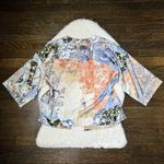 Chico's Chico’s Silky Mixed Floral Print Open Front Cardigan Photo 6