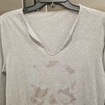 Zadig & Voltaire 💕💕 Tunisien Skull Long Sleeve T-Shirt - Gris Chine Gray M NWT Photo 4