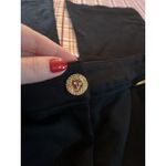 Anne Klein Pants Womens Size 4 Black Pants Business Career Gold Button NWOT Photo 1