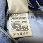 You Wanna Wide Leg Distressed Raw Hem Jeans NWT Baggy Y2K Patches‎ Grunge Size 28 Photo 8