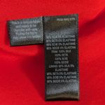 Paul Smith Black Label Silk Sleeveless Ruched Dress Red Size 46 Photo 4