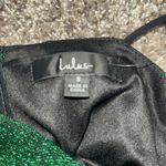 Lulus Hoco Sparkly Asymmetrical Green Bodycon Mini Dress Photo 5