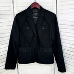 Victoria's Secret Victoria’s Secret Body By Victoria‎ Twill Blazer Jacket Black 8 Cotton Photo 8