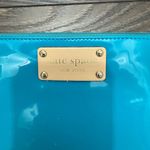 Kate Spade  Blue Patent Leather Zipper Pouch Clutch Photo 1