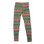Christmas Holiday Pajama Skinny Thermal Bottoms Pants Multicolor Birdseye S Green Photo 1