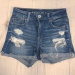American Eagle outfitters high rise next level stretch shorty shorts size 0 Photo 0