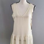 Who What Wear White Sleeveless Oversize Peplum Top Size S Photo 0