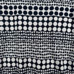 Loft  Sweater Womens Small Black White Geometric Print Crew Neck Long Sleeve Knit Photo 4