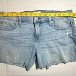 Hudson Jeans Hudson Amber Raw Edge Fray Hem Denim Jean Shorts Light Blue Woman's Size 28 NWT Photo 3