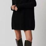 Free People Ottoman Slouchy Mock-neck Sweater Black SZ XS/M Slight Ribbed Boxy Photo 0