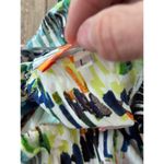 Jams World Women's Paisley Rain print V-Neckline Single Tier Ruffle Dress Size L Photo 5