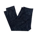 Lululemon  Wunder Under Crop 21” Leggings Size 10 Nouveau Mach Blue Black Floral Photo 5