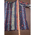 Lauren Ralph Lauren 3X Boho Print Peasant Tunic Popover Top 100% Cotton Blue Photo 5