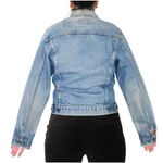 Levi's 1980s Vintage Denim Jacket Embellished Jean Jacket with Charms Retro Large Photo 4