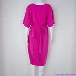 Eloquii NEW  Barbie Pink Cross Front‎ Flutter Sleeve Dress, size 20 Photo 14