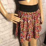 Hypnotik Floral Mini Skirt Skater Flounce M Black Size undefined Photo 4