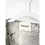 KHAITE Shaz Natural Python Print Dress Asymmetrical Cowl Neck 6 Photo 5