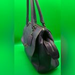 Coach A Rare  Legacy Leather Large Harper Triple Zip Satchel Purple handbag Photo 4