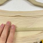 Free People  Cream Embroidered Boho Cropped Balloon Sleeve Blouse Womens S Fall Photo 4