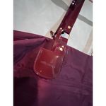 Estée Lauder Estee Lauder Burgundy Nylon Patent Leather Trim Tote Bag Travel Weekender Photo 6