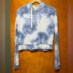 Hollister  Blue and White Tie-Dye Hoodie Photo 0
