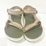 Teva  Women's Platform Sandals Size 10 Ankle Strap Brown Green White Photo 1