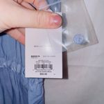 Nine West NWT Blue Short Sleeve Silky Button Down Shirt Dress women's size XXL Photo 5