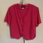 Sag Harbor Vintage Pink Short Sleeve Top Plus Size Blazer 18W Photo 1