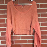 Free People  Puff Sleeve Blouse Orange  Photo 1
